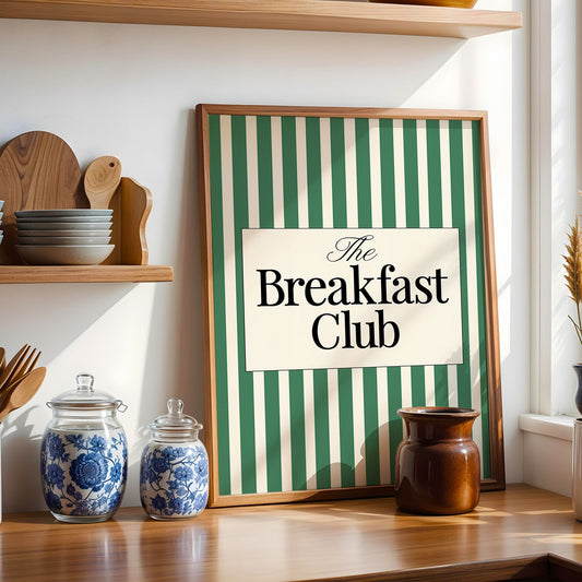 The Breakfast Club Kitchen Digital Art Print Download - Green