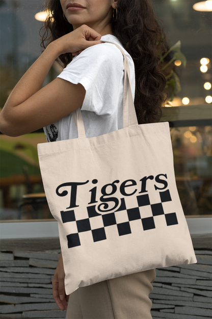 Tigers Retro Checker Mascot SVG Digital Download Design File