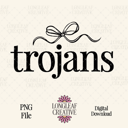 Trojans Bow Mascot SVG Digital Download Design File (Copy)