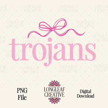 Trojans Bow Mascot SVG Digital Download Design File (Copy)