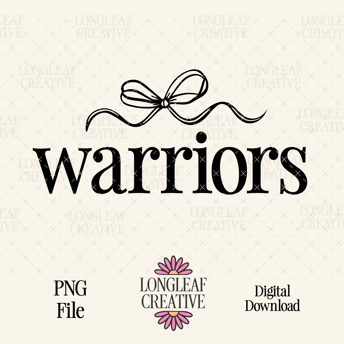 Warriors Bow Mascot SVG Digital Download Design File