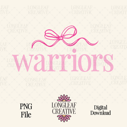 Warriors Bow Mascot SVG Digital Download Design File