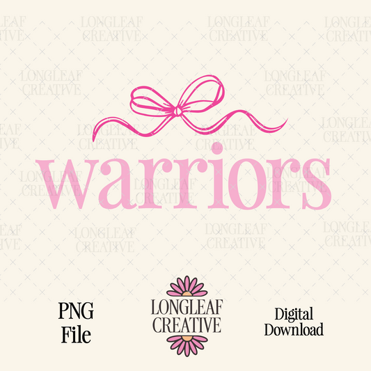 Warriors Bow Mascot SVG Digital Download Design File