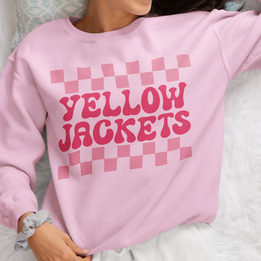 Yellow Jackets Mascot Checker SVG Digital Download Design File