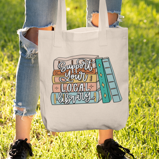 Support Your Local Library PNG Digital Download Design File