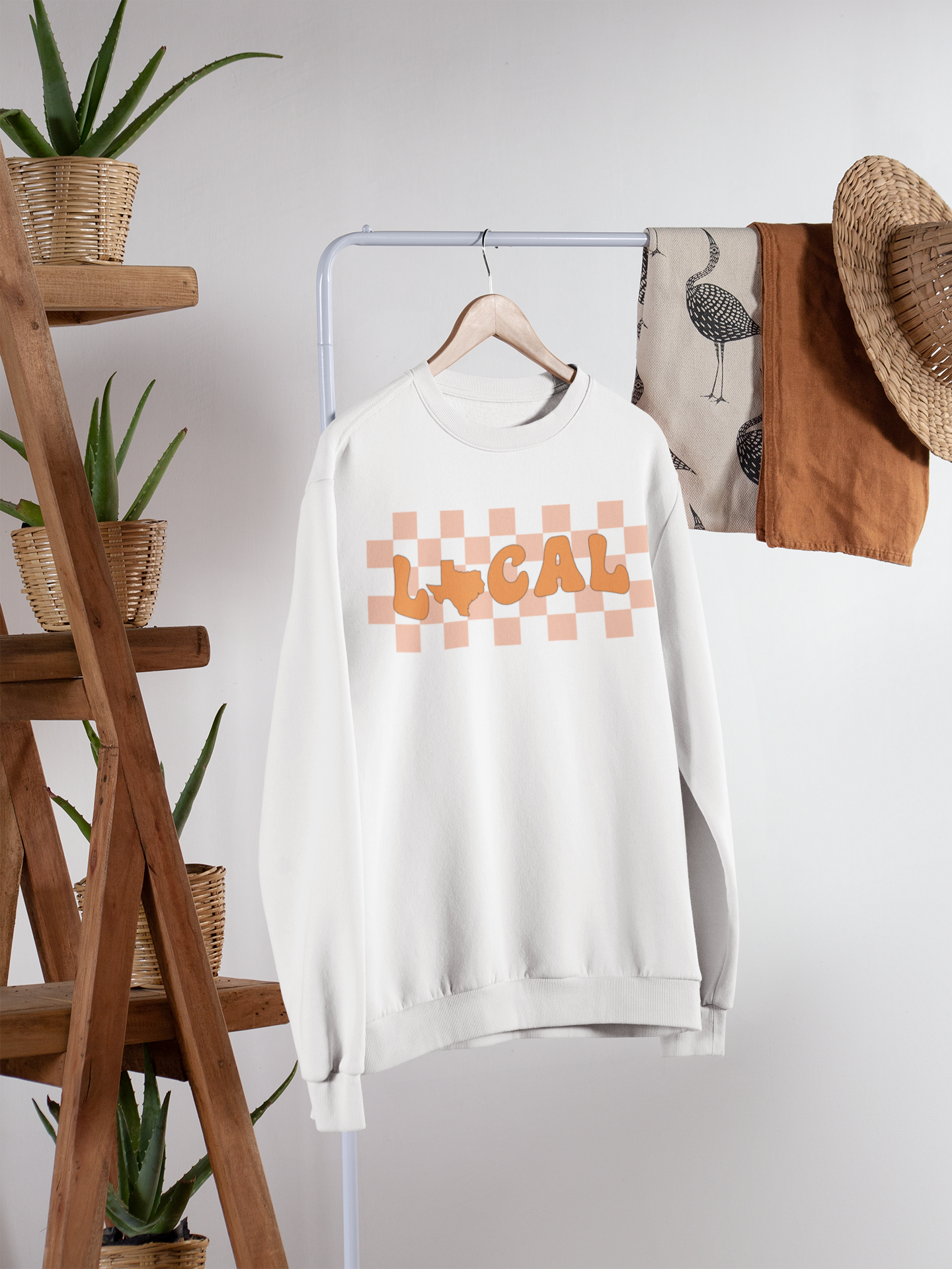 Texas Retro Checkerboard SVG Digital Download Design File