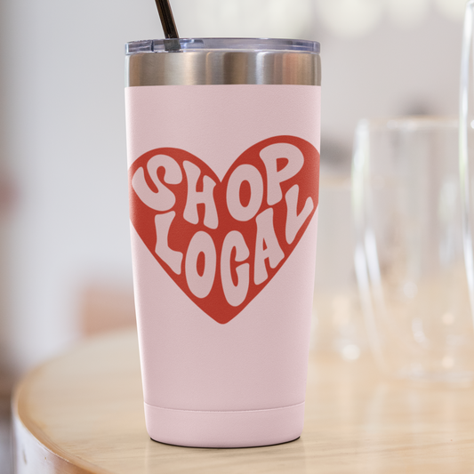 Shop Local Retro Heart SVG Digital Download Design File