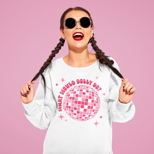 What Would Dolly Do Disco Ball SVG Digital Download Design File